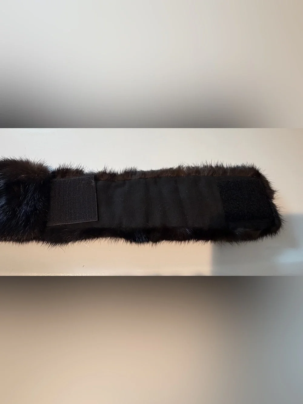 NWOT Luxury Dark Brown Mink Fur Headband / Ear Warmer